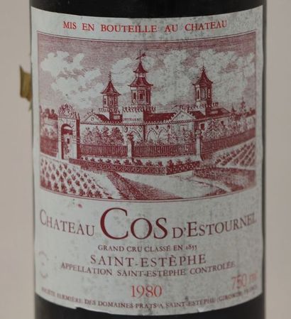 null CHATEAU COS D'ESTOURNEL

Millésime : 1980

1 bouteille, h.e., e.l.s.