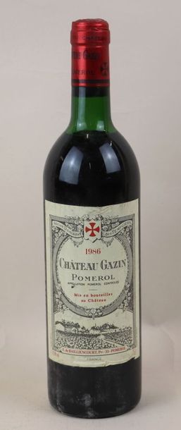 null CHATEAU GAZIN

Millésime : 1986

1 bouteille, t.l.b.