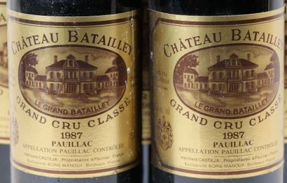 null CHATEAU BATAILLEY

Millésime : 1987

5 bouteilles