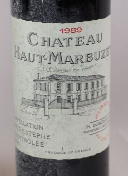 null CHATEAU HAUT MARBUZET

Millésime : 1989

2 bouteilles, 1 t.l.b.