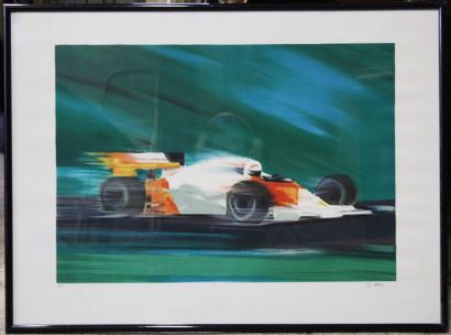 null Victor SPAHN (né en 1949).

Formule 1.

Lithographie signée au crayon en bas...