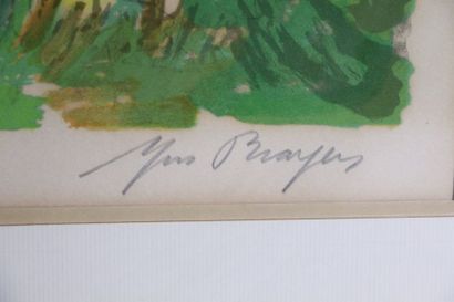 null Yves BRAYER (1907-1990).

Village de Provence.

Lithographie, signée et annotée...