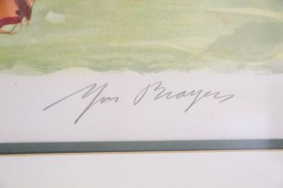 null Yves BRAYER (1907-1990).

Bouquet de fleurs.

Lithographie, signée et annotée...