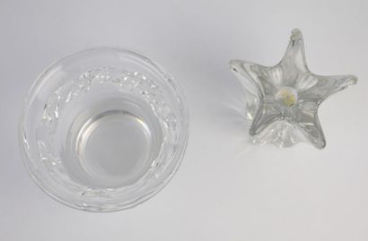 null DAUM France.

Vase et bougeoir en cristal.

H_13 cm