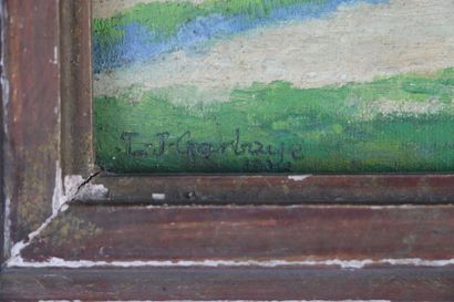 null Georges Louis GARBAYE (1892-?).

Paysage au cyprès.

Huile sur toile, signée...