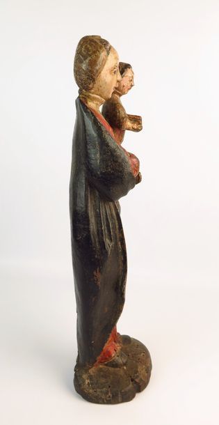 null Sainte Anne et la Vierge.

Groupe en bois sculpté polychrome.

XVIIIème siècle.

H_45,5...