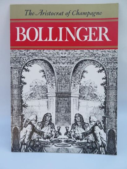 null BOLLINGER, the aristocrat of Champagne.

Ensemble de cinq cartons publicitaires,...