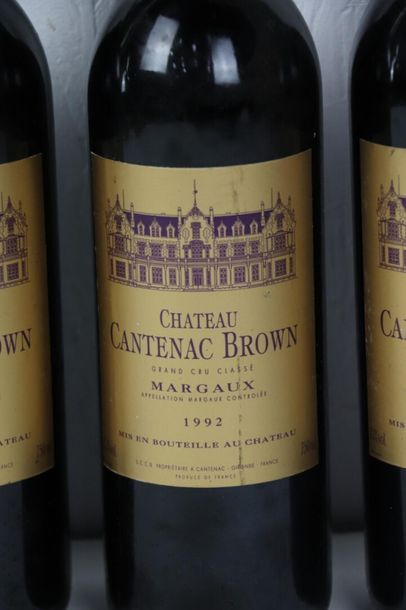 null CHATEAU CANTENAC BROWN.

Vintage: 1992.

4 bottles, 2 b.g.

Coming from a good...