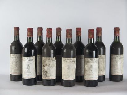 null CHÂTEAU MARQUIS DE TERME.



Millésime : 1978.



10 bouteilles, b.g., e.t.a.

Provenant...