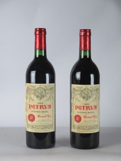 null PETRUS.



Millésime : 1983.



2 bouteilles.

Provenant d'une belle cave voûtée...