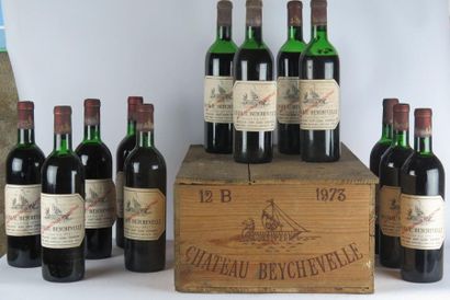 null CHÂTEAU BEYCHEVELLE.



Vintage: 1973.



12 bottles, CBO, 4 bass, 4 h.e., 4...