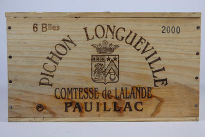 null PICHON LONGUEVILLE COMTESSE DE LALANDE.

Millésime : 2000.

6 bouteilles, C...