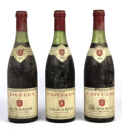 null CLOS DE LA ROCHE, Faiveley.

Millésime : 1964.

3 bouteilles, h.e., e.f.s.