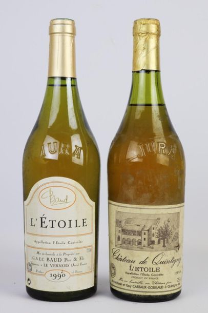null VIN DU JURA, L'ETOILE.
Baud.
Millésime : 1990.
5 bouteilles.

VIN DU JURA, L'ETOILE.
Château...