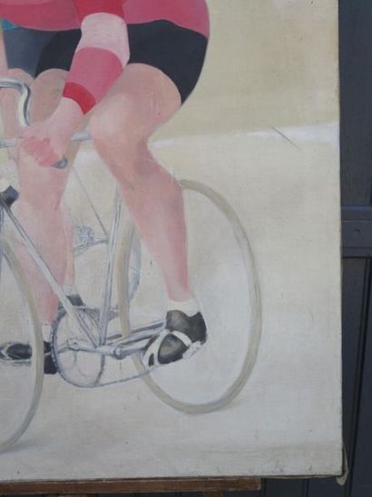 ALFRED GASPART (1900-1993) Alfred GASPART (1900-1993).

Les cyclistes.

Huile sur...