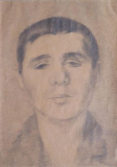 ALFRED GASPART (1900-1993) Alfred GASPART (1900-1993).

Autoportrait, Stalag VIIA.

Crayon...
