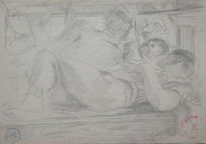 ALFRED GASPART (1900-1993) Alfred GASPART (1900-1993).

Stalag VIIA, the dormitory.

Pencil...