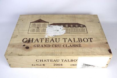 null CHATEAU TALBOT.

Millésime : 2008.

6 bouteilles, CBO