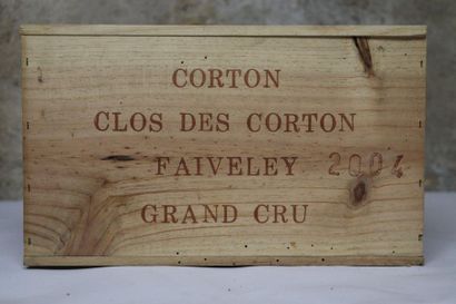 null CORTON GRAND CRU CLOS DES CORTONS FAIVELEY.

Millésime : 2004.

6 bouteilles,...