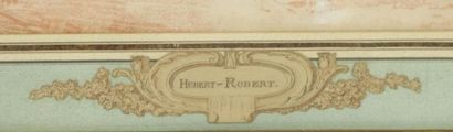 null Hubert ROBERT (1733-1808).

Vue du Colisée à Rome.

Contre-épreuve de sanguine.

H_31,8...
