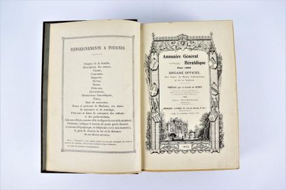 null Annuaire général héraldique pour 1902.

Préface par le Comte de BUREY.

Reliure...