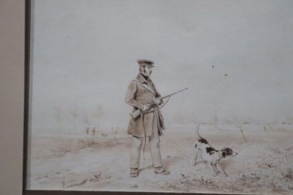 null François GRENIER DE SAINT MARTIN (1793-1867)

Chasseur et son chien

Dessin...