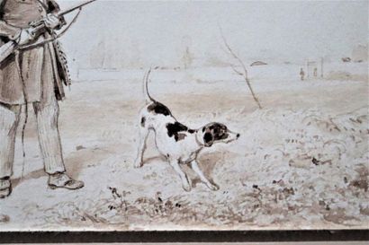 null François GRENIER DE SAINT MARTIN (1793-1867)

Chasseur et son chien

Dessin...