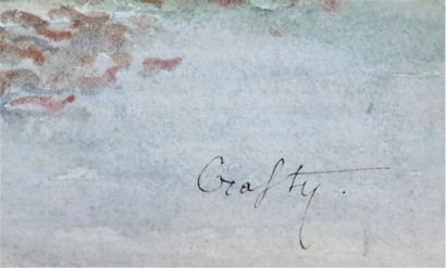 null CRAFTY (1840-1906).

Cheval.

Aquarelle sur papier, signée en bas à droite.

H_31...
