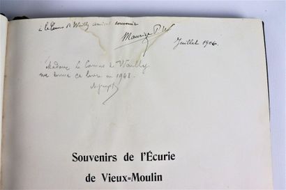 null Le Comte Maurice Pillet-Will.

Souvenirs de l'écurie de Vieux Moulin.

Firmin-Didot...