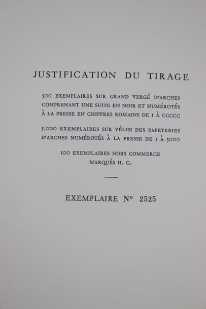 null [DUBOUT] - MOLIÈRE. Oeuvres.

Paris, Sauret, 1954.

7 vol. in-8 brochés, sous...