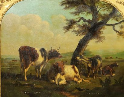null Victor Emile CARTIER (1811-1866).

Le repos des bêtes.

Huile sur toile, signée...