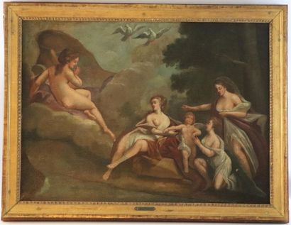 null French school of the 18th century.

Formerly attributed to Charles MONNET.

Venus...