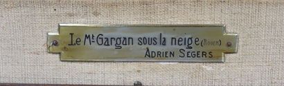 null Adrien SEGERS (1876-1950).

Rouen, le mont Cargan sous la neige.

Huile sur...