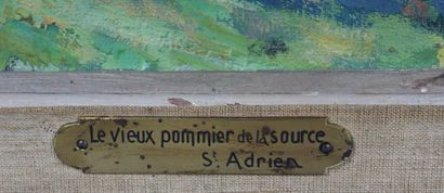 null Adrien SEGERS (1876-1950).

Le vieux pommier de la source Saint Adrien.

Huile...