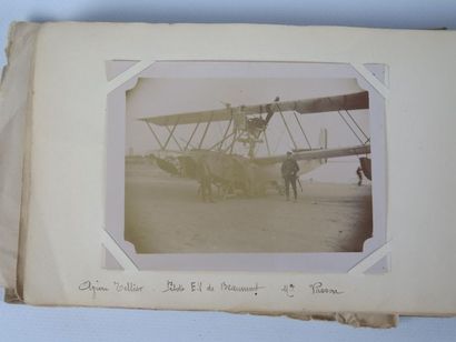 null Two albums of photographs circa 1915-1918, mainly depicting airmen and their...