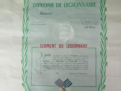 null Diplôme de la légion française des combattants. Epoque Vichy.

Profil de Pétain

H_54...