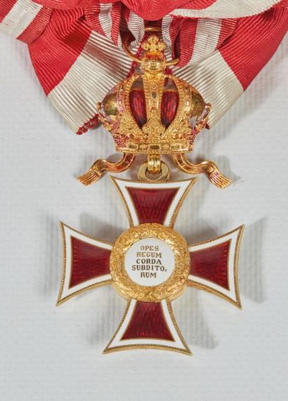 null AUSTRIA.

Grand Cross of the Imperial Order of Leopold, in gold and white and...