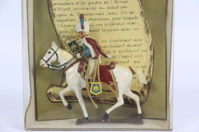 null CBG 1er Empire

3 boites vitrine avec Officier du 6ème Régiment de Hussard (1812),...