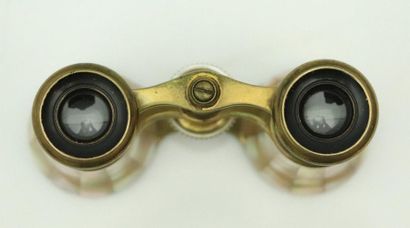 null Pair of theatre binoculars made of brass and mother-of-pearl plates.

Napoleon...