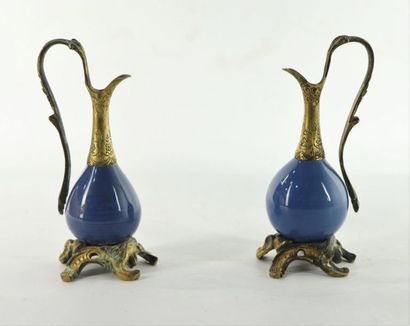 Pair of Chinese porcelain vases, blue background.

Napoleon...