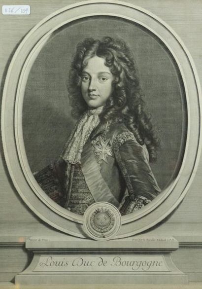 null François de TROY (1645-1730), gravé par Le Chevalier Edelinck.

Louis de France,...