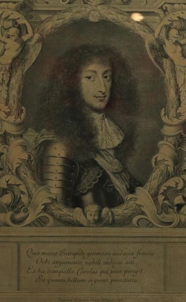 null Robert NANTEUIL (1623-1678).

Charles Emmanuel II, Duke of Savoy.

Head coat...