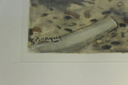 null Georges BRAQUE (1882-1963).

Barques sur la plage, 1961.

Aquatinte, signée...