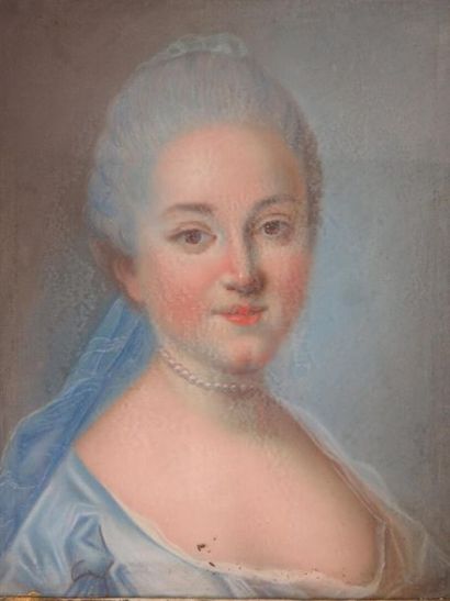 null Ecole française du XVIIIème siècle.

Portrait présumé de Madame Marie-Antoinette...