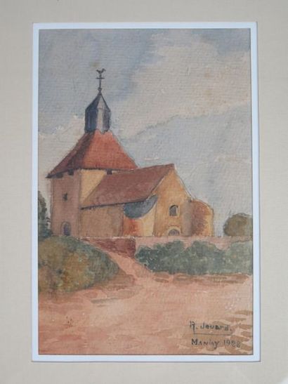 null Renée JOUARD, pupil of Emile GOUSSERY.

Church Square.

Watercolor on paper...