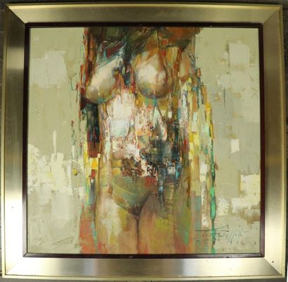 null PAULLIN, XXème siècle.

Femme nue.

Huile sur toile.

H_76 cm L_76 cm

