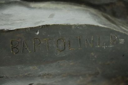 null Important buste en bronze figurant Napoléon.

Inscription latérale : Bartolini...
