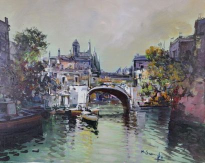 null Mario SMERAGLIA (1950).

Canal à Venise.

Huile sur toile, signée en bas à droite.

H_49...