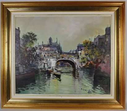null Mario SMERAGLIA (1950).

Canal à Venise.

Huile sur toile, signée en bas à droite.

H_49...