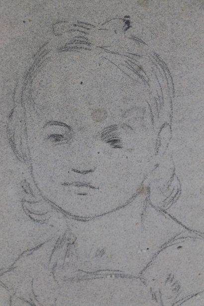 null Ecole française du XIXème siècle.

Portrait de petite fille.

Fusain sur papier...